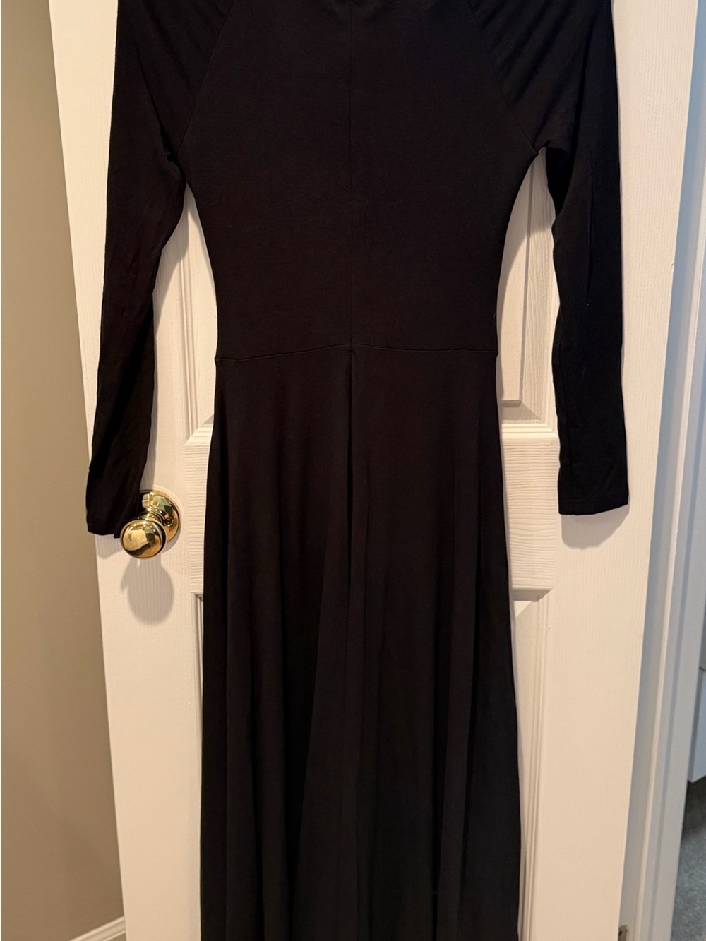 Atoir Caspian Black Ruched Long Sleeve Maxi Dress Size 4 NWT - Picture 2 of 7